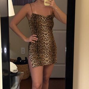 Leopard Print Mini Dress